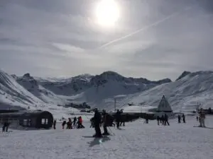 Tignes view from the meeting point 26 02 2016