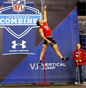 Vertical jump fitness test example