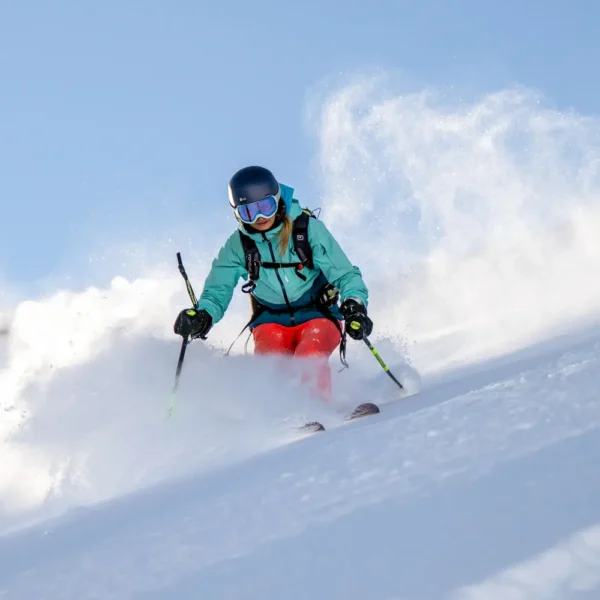 skiing in les arcs