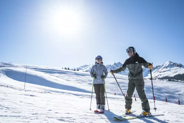 Ski Instructor giving a lesson