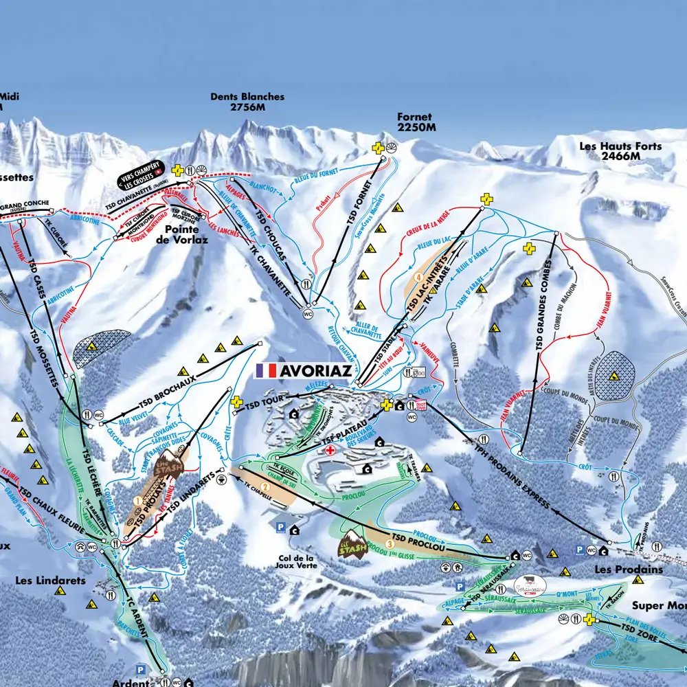 Avoriaz Pistemap