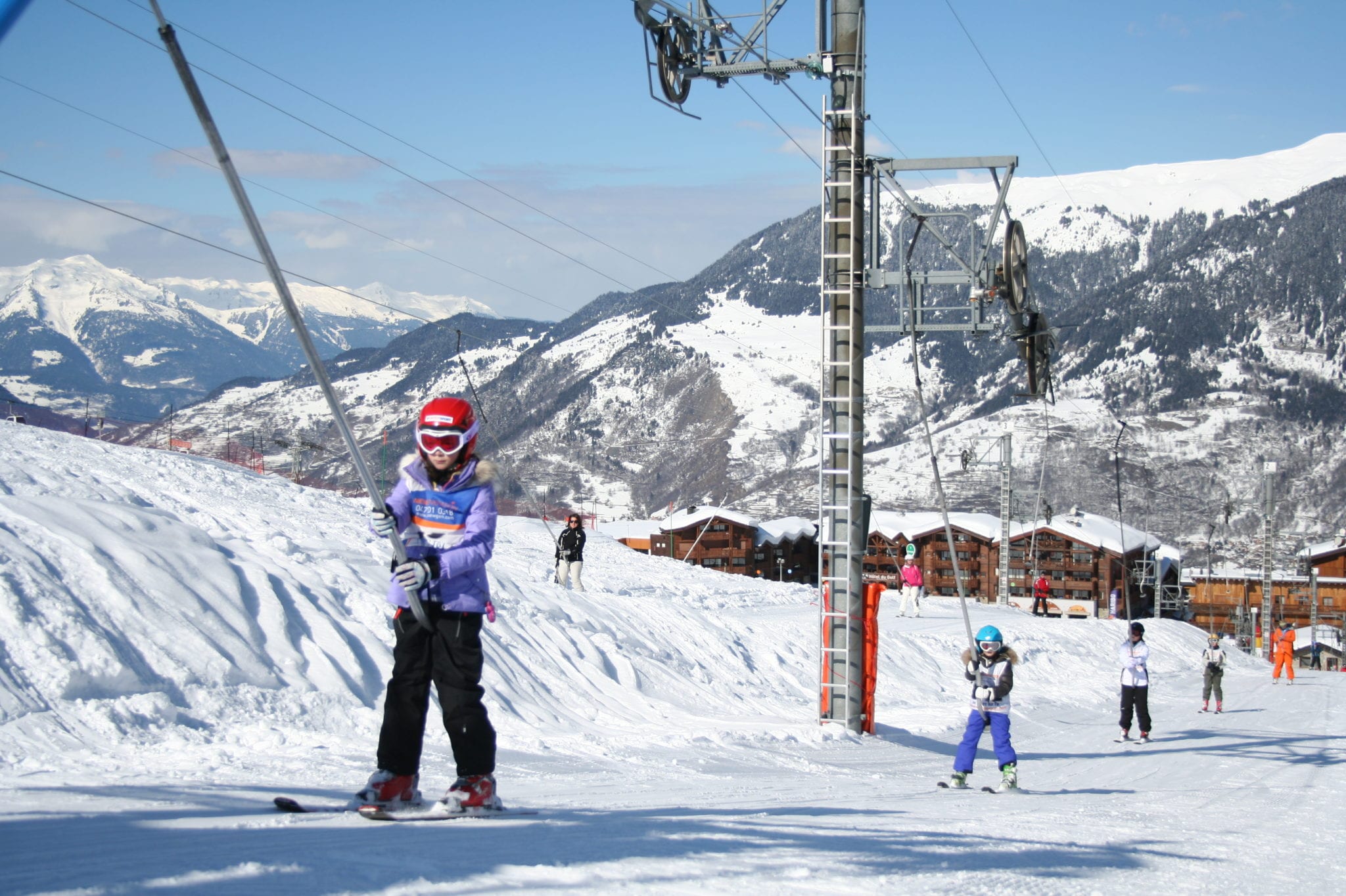 learning to ski in Courchevel