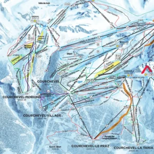 Courchevel Piste Map