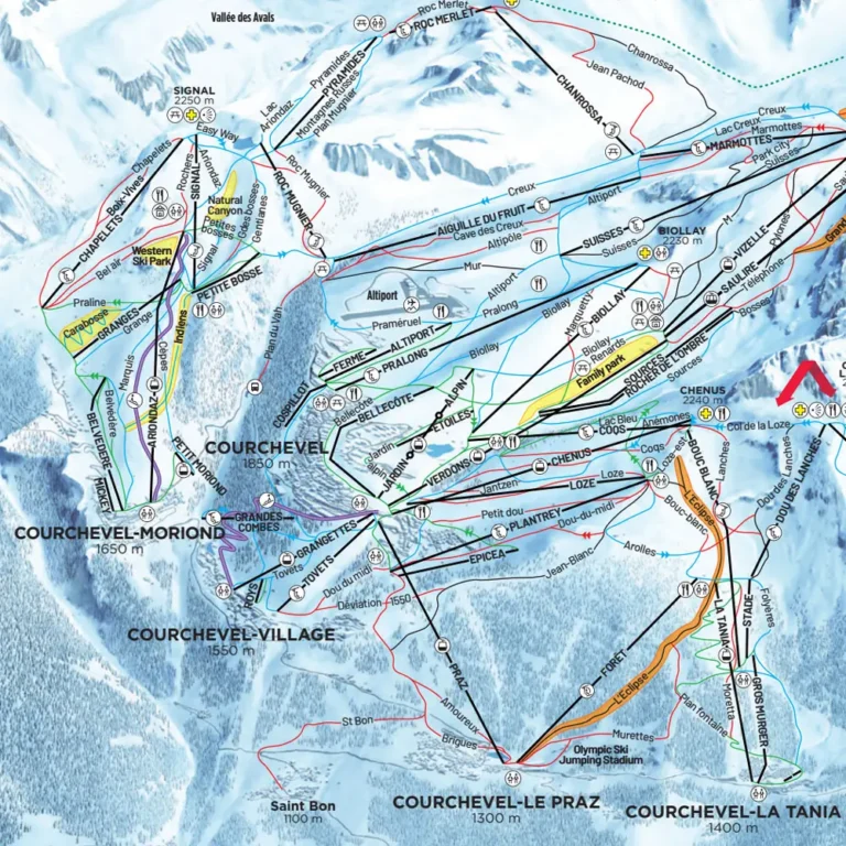 Courchevel Piste map 2