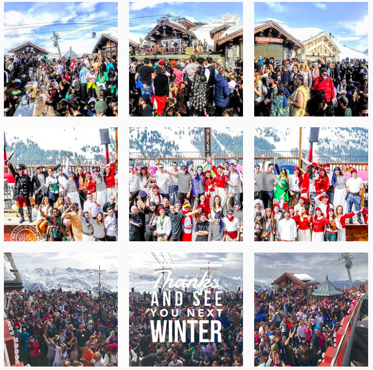 Folie Douce Meribel instagram