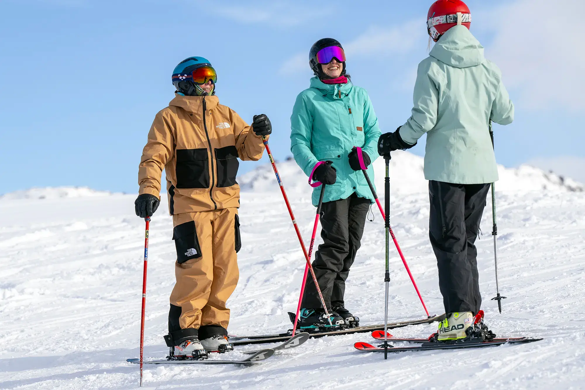 Feedback in an adult ski lesson