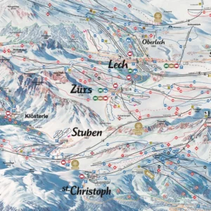 Lech Piste Map