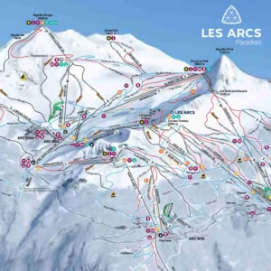 Les Arcs Piste Map