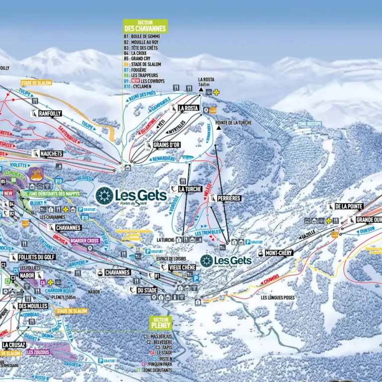 Les Gets Piste Map