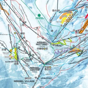 Merribel Piste Map