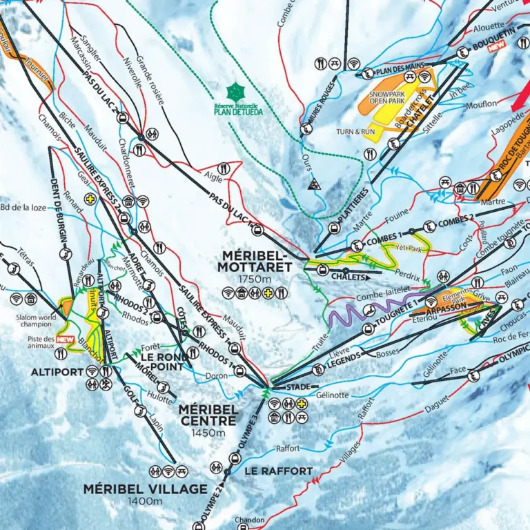 Merribel Piste Map