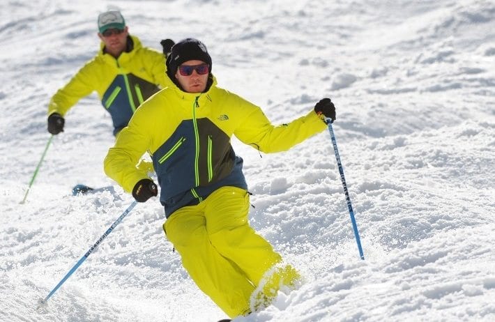 St Anton bumpy piste yellow