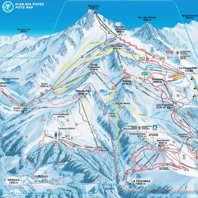 Verbier Piste Map